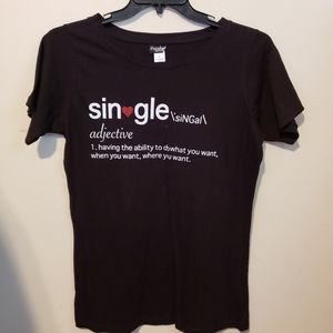 Plus size black t shirt 1x